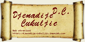 Đenadije Čukuljić vizit kartica